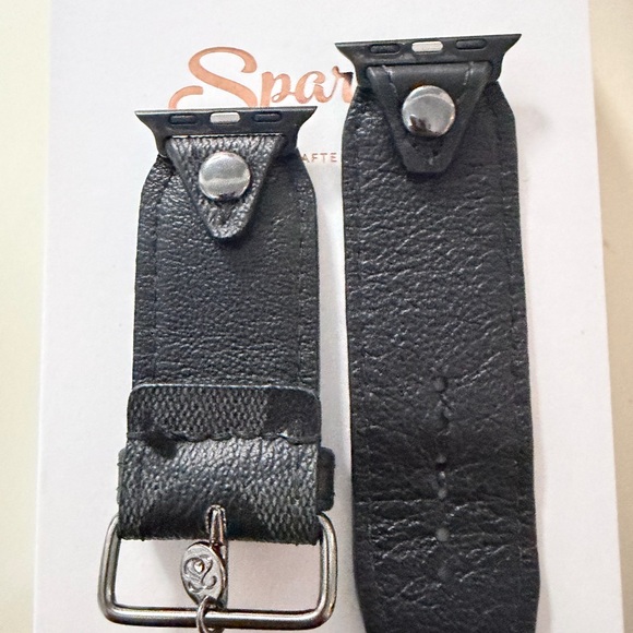Spark*l Bands Size 2 Coach and Black Veg Jekyl & Hyde Apple Watch Band - Picture 3 of 3